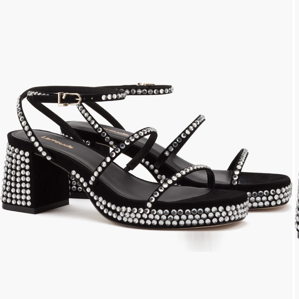 NEW NWOT OOB Larroude Gio Crystal Sandal. Size 9.5